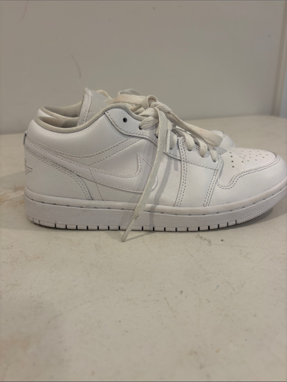 Air Jordan Kids White Low-Top Sneakers
